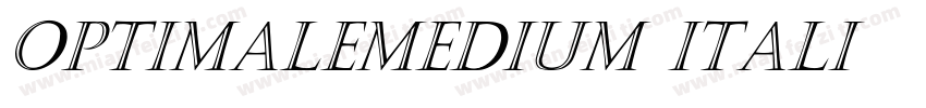 OptimaleMedium Itali字体转换